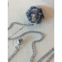 Orgonite Pendel Sneeuwvlokobsidiaan